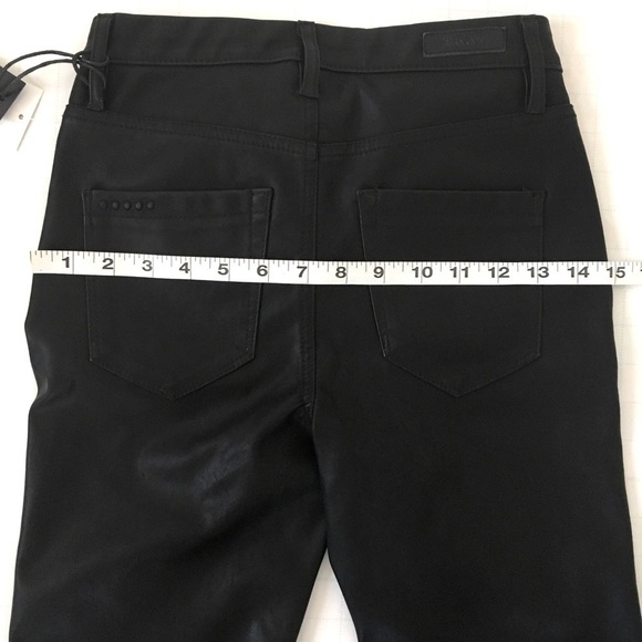 BLANKNYC Black Faux Leather Boot Cut Flare Pant 24 - Picture 8 of 14